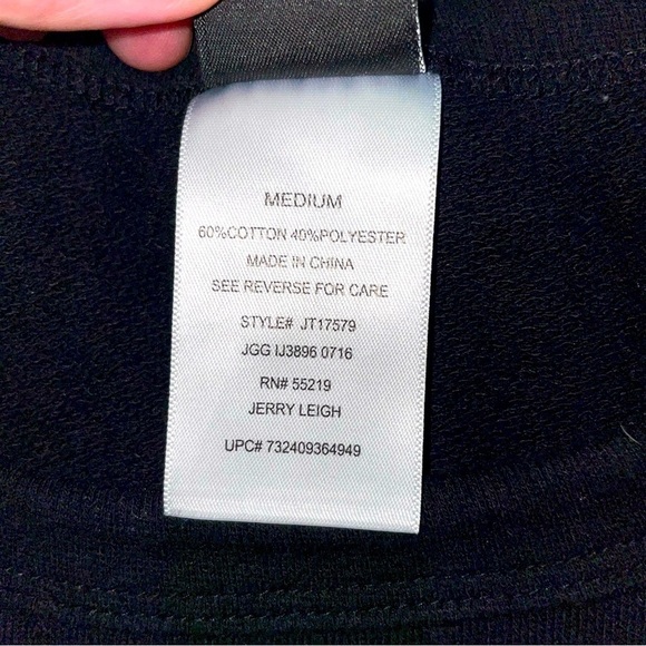 Disney Tim Burton’s Nightmare Before Christmas Sweatshirt Ruffle Hem Black/Yello - Picture 6 of 9